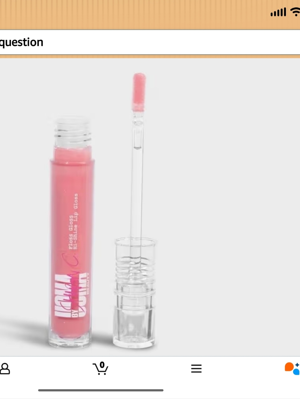 Uoma Beauty Sheer Bubblegum Pink Lip Gloss